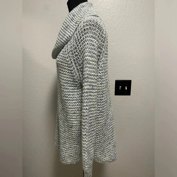 American Rag Wool Blend Long Sleeve Cowl Neck Chunky Waffle Knit Sweater Small - Picture 3 of 8